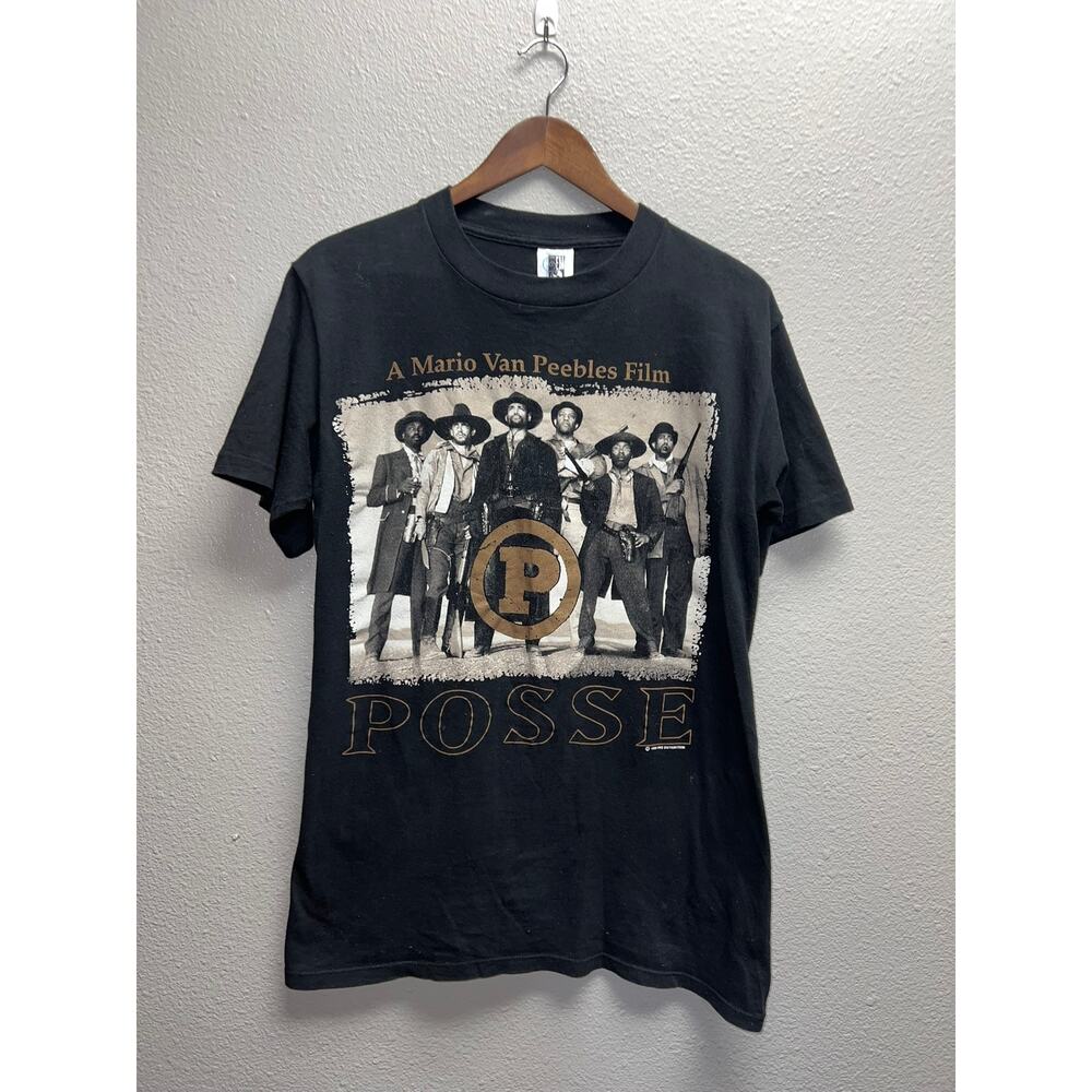 Vintage Posse Movie Shirt Mario Van Peebles Film Big Daddy Kane Billy Zane VTG M